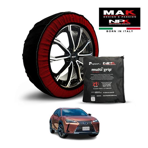 MAK正規品 NPK スノーソックス ORIGINAL 225/50R18 18インチ 布製 タイヤ チェーン レクサス UX UX300h エクスプローラー 