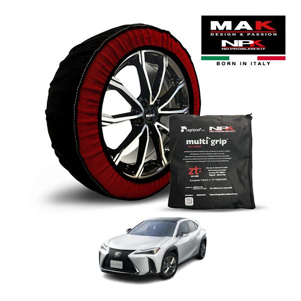MAK正規品 NPK スノーソックス ORIGINAL 225/50R18 18インチ 布製 タイヤ チェーン レクサス UX UX300h Fスポーツ 6AA