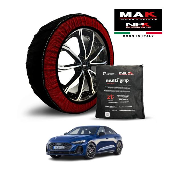 MAK正規品 NPK スノーソックス ORIGINAL 245/40R19 19インチ 布製 タイヤ チェーン 非金属 EU製 アウディ S5 ベースグレード 