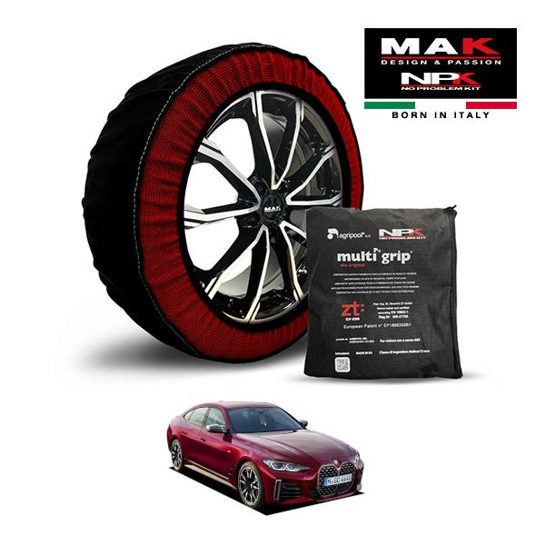MAK正規品 NPK スノーソックス ORIGINAL 255/40R19 19インチ 布 タイヤ チェーン BMW 4シリーズ M440i xDriveグラン
