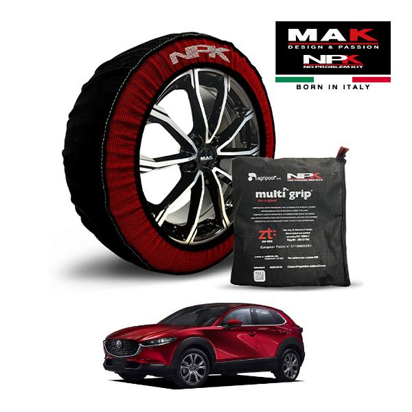 MAK正規品 NPK スノーソックス ORIGINAL 215/65R16 16インチ 布製 タイヤ チェーン 非金属 EU製 マツダ CX-30 20C 5A
