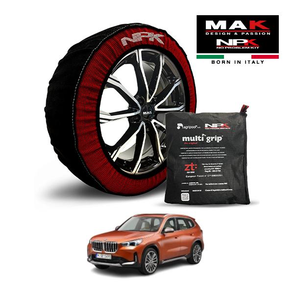 MAK正規品 NPK スノーソックス ORIGINAL 225/55R18 18インチ 布製 タイヤ チェーン 非金属 BMW X1 xDrive 20d Mス