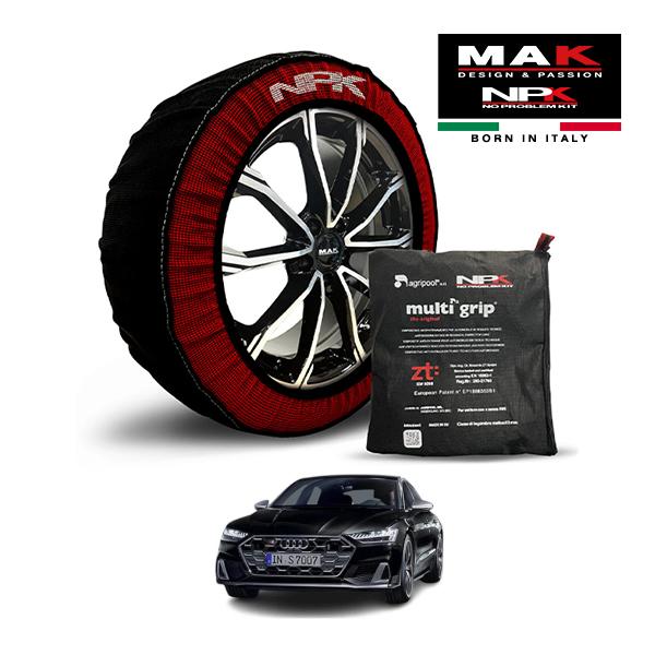 MAK正規品 NPK スノーソックス ORIGINAL 255/40R20 20インチ 布製 タイヤ チェーン アウディ S7 スポーツバック ベース 3AA-