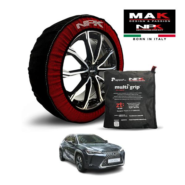 MAK正規品 NPK スノーソックス ORIGINAL 215/60R17 17インチ 布製 タイヤ チェーン レクサス UX UX300e バージョンC ZA