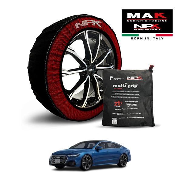 MAK正規品 NPK スノーソックス ORIGINAL 255/35R21 21インチ 布製 タイヤ チェーン アウディ A7スポーツバック エディション 3A
