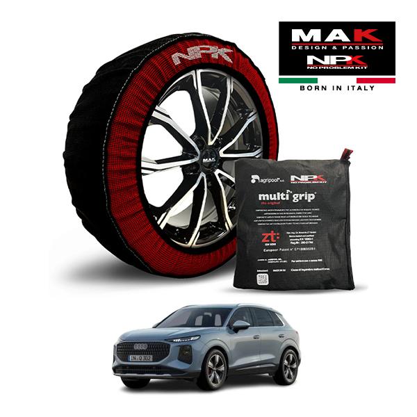 MAK正規品 NPK スノーソックス ORIGINAL 255/45R19 19インチ 布製 タイヤ チェーン アウディ Q3 ローンチエディション 3AA-F