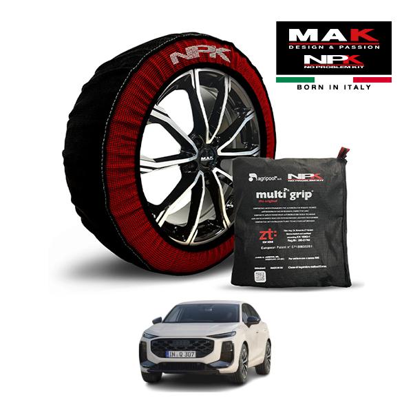 MAK正規品 NPK スノーソックス ORIGINAL 255/45R19 19インチ 布製 タイヤ チェーン アウディ Q3スポーツバック ローンチ 3AA-