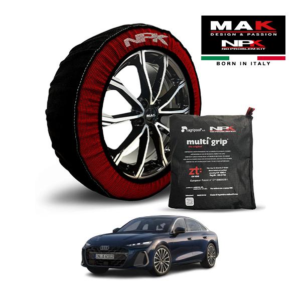 MAK正規品 NPK スノーソックス ORIGINAL 225/55R18 18インチ 布製 タイヤ チェーン 非金属 アウディ A6 TFSIクワトロ 200