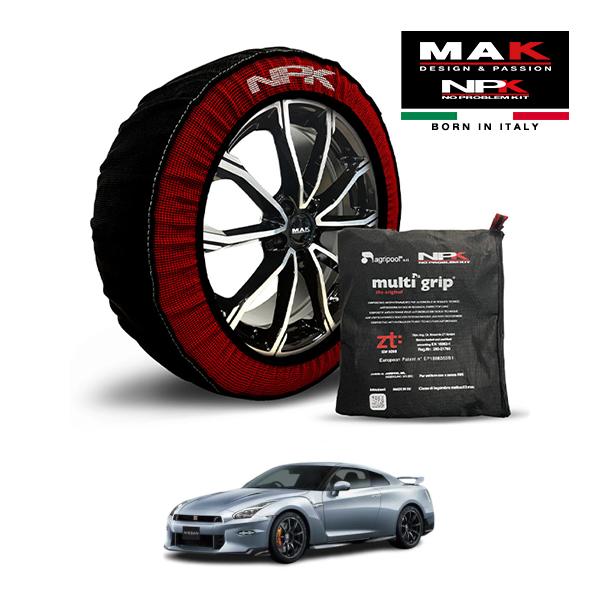 MAK正規品 NPK スノーソックス ORIGINAL 285/35R20 20インチ 布 タイヤ チェーン 日産 GT-R トラック エンジニアードbyニスモ