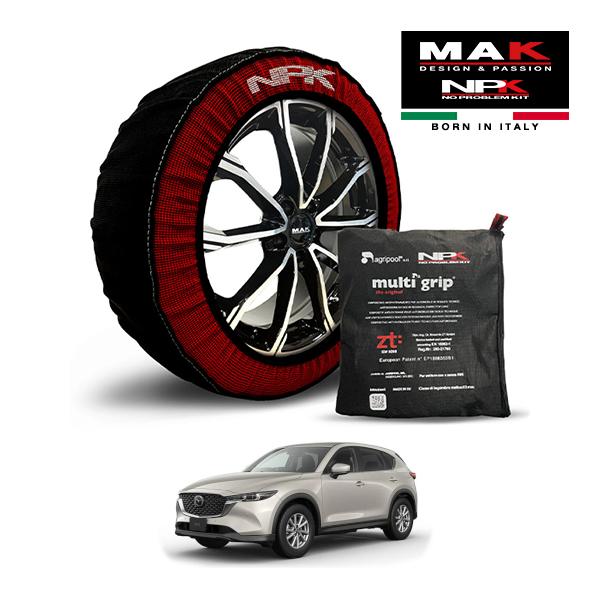 MAK正規品 NPK スノーソックス ORIGINAL 225/55R19 19インチ 布製 タイヤ チェーン マツダ CX-5 XD レトロスポーツ 3DA-