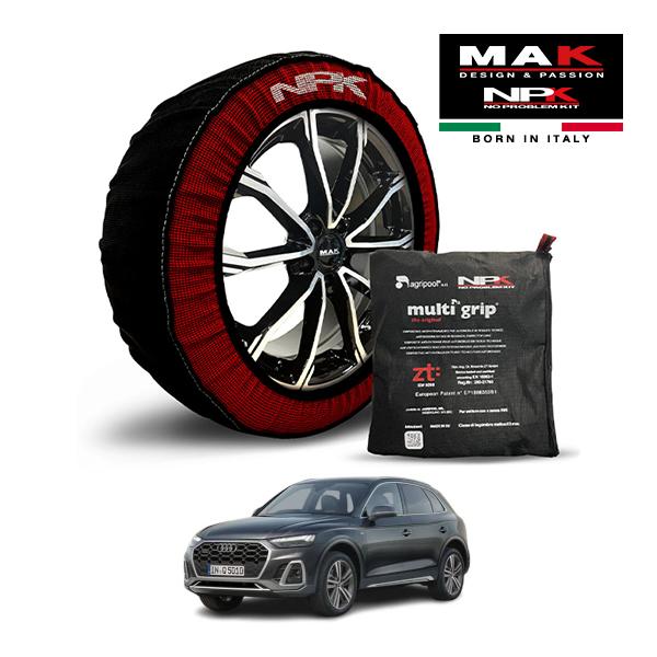 MAK正規品 NPK スノーソックス ORIGINAL 255/45R20 20インチ 布製 タイヤ チェーン アウディ Q5 Sライン ダイナミック 3CA-