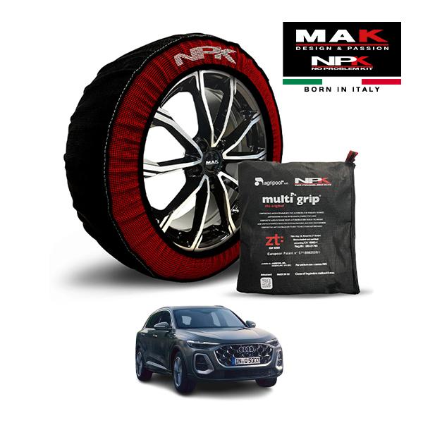 MAK正規品 NPK スノーソックス ORIGINAL 235/60R18 18インチ 布製 タイヤ チェーン アウディ Q5 TDIクワトロ アドバンスド 3