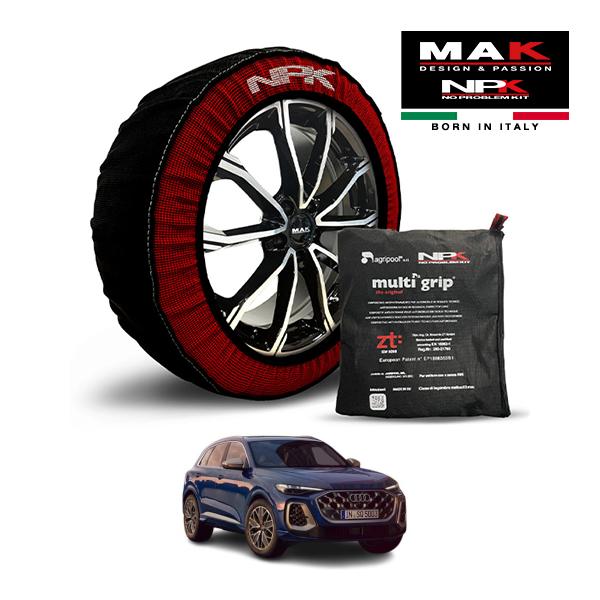 MAK正規品 NPK スノーソックス ORIGINAL 255/45R20 20インチ 布製 タイヤ チェーン アウディ SQ5 エアサスペンション装着車 3A
