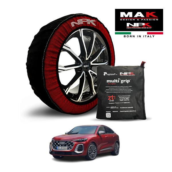 MAK正規品 NPK スノーソックス ORIGINAL 255/45R20 20インチ 布製 タイヤ チェーン アウディ SQ5 スポーツバック 3AA-GUS