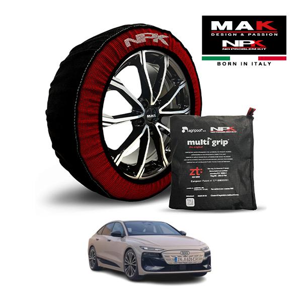 MAK正規品 NPK スノーソックス ORIGINAL 245/50R19 19インチ 布製 タイヤ チェーン アウディ A6スポーツバック e-トロン ZAA