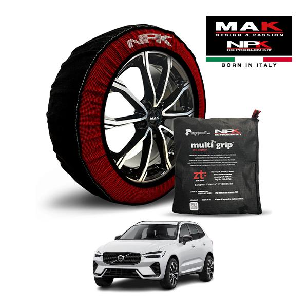 MAK正規品 NPK スノーソックス ORIGINAL 255/40R21 21インチ 布製 タイヤ チェーン ボルボ XC60 ウルトラ T6 AWD 5LA