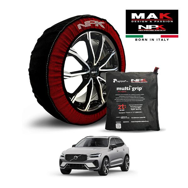 MAK正規品 NPK スノーソックス ORIGINAL 255/40R21 21インチ 布製 タイヤ チェーン ボルボ XC60 アルティメット T6 AWD 