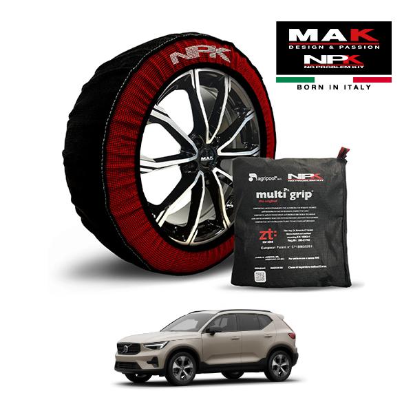 MAK正規品 NPK スノーソックス ORIGINAL 235/50R19 19インチ 布 タイヤ チェーン ボルボ XC40 ウルトラ B4 AWD ダーク 