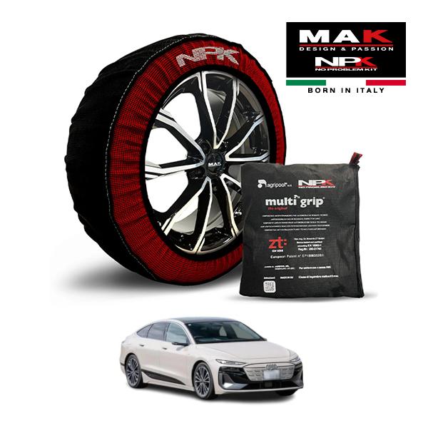 MAK正規品 NPK スノーソックス ORIGINAL 245/50R19 19インチ 布製 タイヤ チェーン アウディ A6スポーツバック e-トロン ZAA