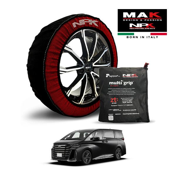 MAK正規品 NPK スノーソックス ORIGINAL 225/55R19 19インチ 布 タイヤ
