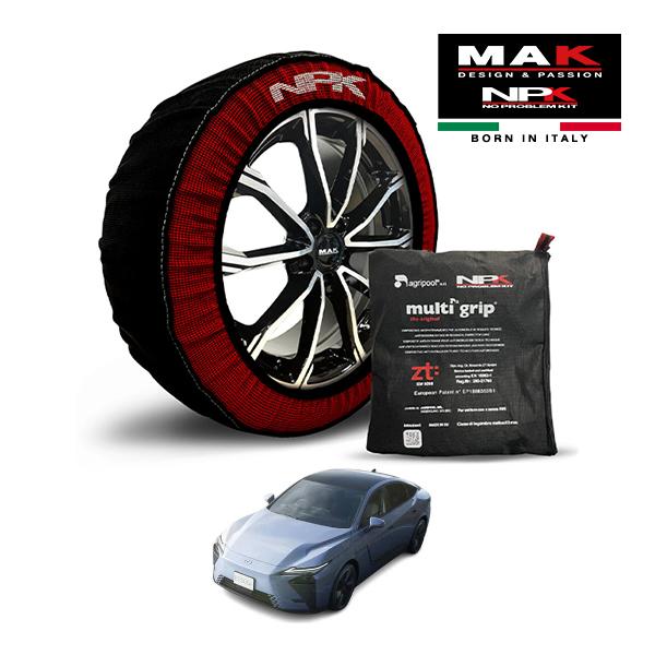 MAK正規品 NPK スノーソックス ORIGINAL 235/55R19 19インチ 布製 タイヤ チェーン 非金属 EU製 レクサス ES ES500e Z