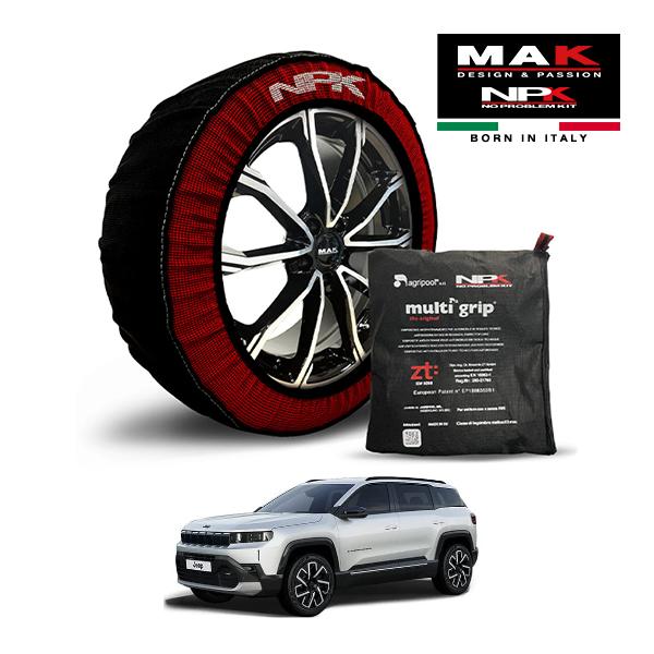 MAK正規品 NPK スノーソックス ORIGINAL 225/60R18 18インチ 布製 タイヤ チェーン ジープ コンパス アルティテュード 7AA-J4