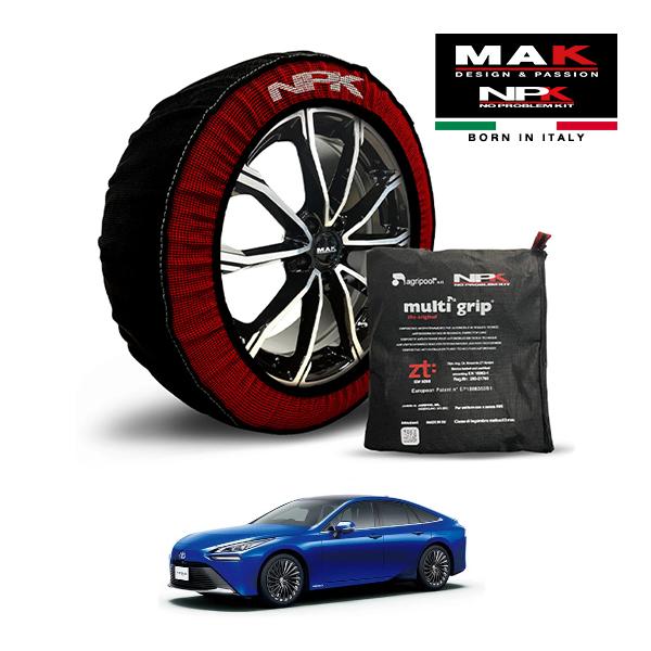 MAK正規品 NPK スノーソックス ORIGINAL 235/55R19 19インチ 布製 タイヤ チェーン トヨタ MIRAI Z アドバンスドドライブ Z