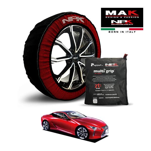 MAK正規品 NPK スノーソックス ORIGINAL 275/35R21 21インチ 布製 タイヤ チェーン 非金属 レクサス LC LC500 Lパッケージ