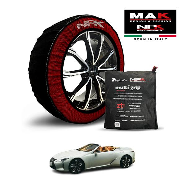 MAK正規品 NPK スノーソックス ORIGINAL 275/35R21 21インチ 布製 タイヤ チェーン レクサス LC LC500 コンバーチブル 5B