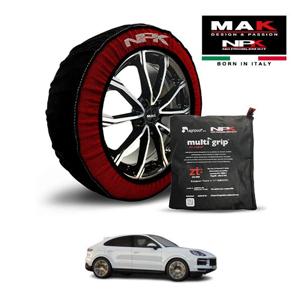 MAK正規品 NPK スノーソックス ORIGINAL 295/45R20 20インチ 布 タイヤ チェーン ポルシェ カイエンクーペ S E-ハイブリッド 3