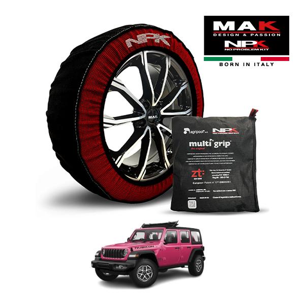 MAK正規品 NPK スノーソックス ORIGINAL 255/75R17 17インチ 布 タイヤ チェーン ジープ ラングラーアンリミテッド ルビコン 7BA