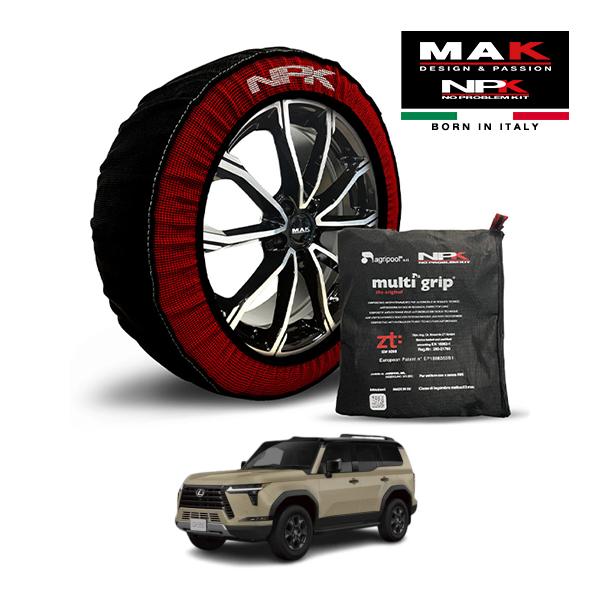 MAK正規品 NPK スノーソックス ORIGINAL 265/65R18 18インチ 布製 