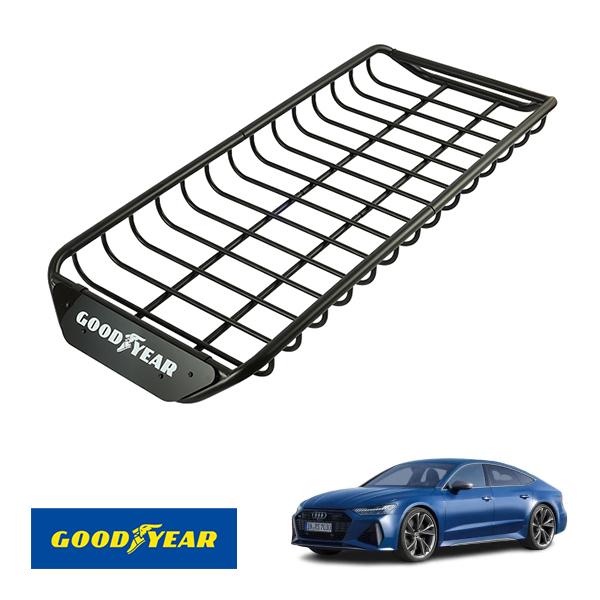 GOODYEAR正規品 スチール ルーフラック SKINNY PRO 1470×590×124mm ブラック 耐荷重75kg アウディ RS7スポーツバック パ