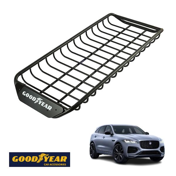 GOODYEAR正規品 スチール ルーフラック SKINNY PRO 1470mm×590mm×124mm ブラック 耐荷重75kg ジャガー Fペイス X76