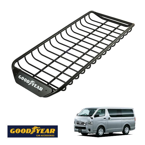 GOOD YEAR正規品 スチール ルーフラック SKINNY PRO 1470mm×590mm×124mm 耐荷重75kg ブラック マツダ ボンゴブローニイ