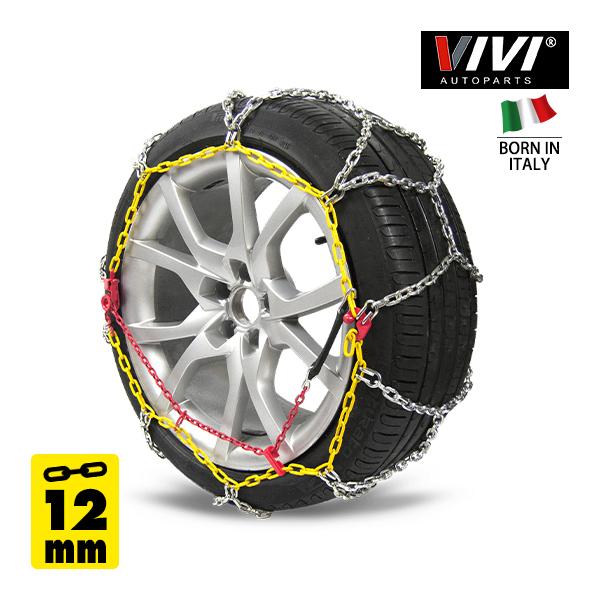 VIVI正規品 スチールチェーン 12mm 亀甲型 235/75R15 15インチ 金属製