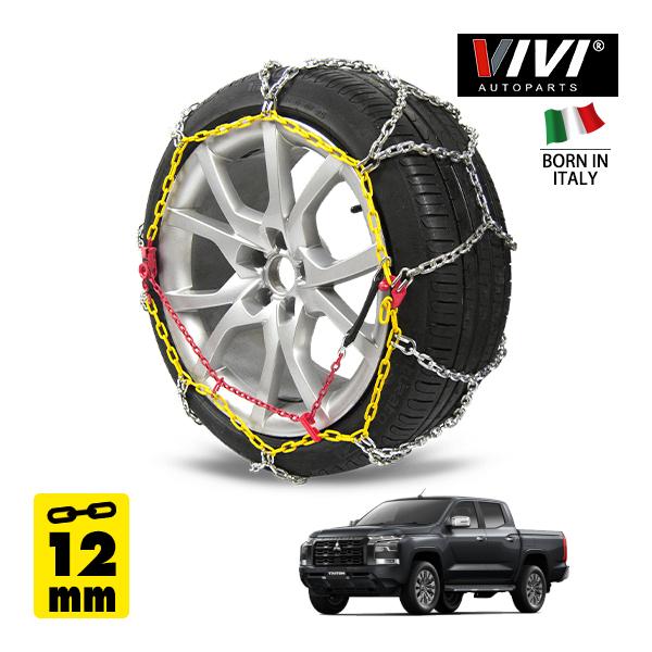 VIVI正規品 スチールチェーン 12mm 亀甲型 265/60R18 18インチ 金属製