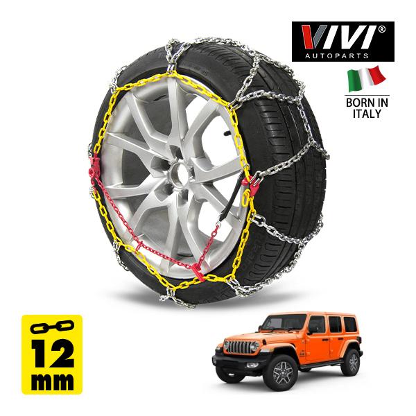 VIVI正規品 スチールチェーン 12mm 亀甲型 255/70R18 18インチ 金属 