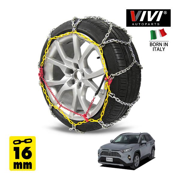VIVI正規品 スチールチェーン 16mm 亀甲型 245WD16 225/60R18 18インチ 