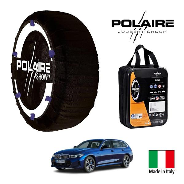 POLAIRE正規品 BMW 3シリーズ 318iツーリング エディション・シャドー 3BA-6K20 255/35R19 19インチ リア スノーソックス 布製 チェーン