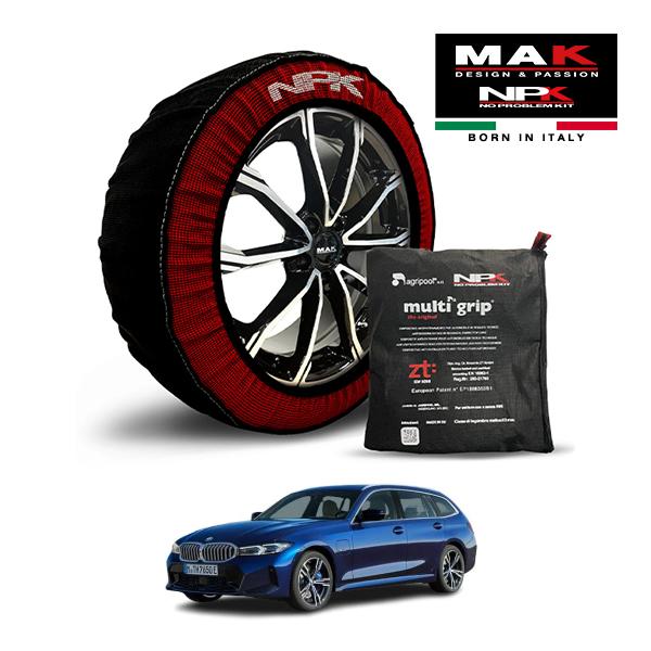 MAK正規品 NPK スノーソックス ORIGINAL 225/40R19 19インチ 布製 チェーン BMW 3シリーズ M340i xDriveツーリング 