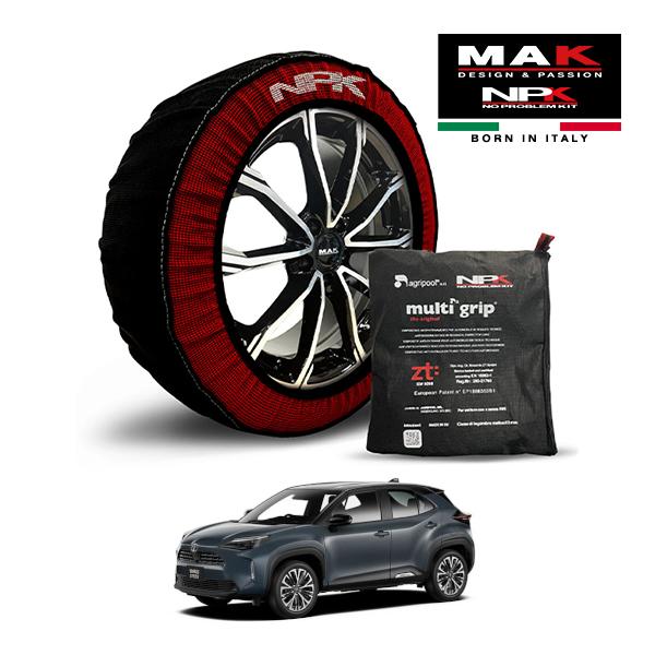 MAK正規品 NPK スノーソックス ORIGINAL 215/50R18 18インチ 布 タイヤ チェーン トヨタ ヤリスクロス ハイブリッドZ 6AA-MX