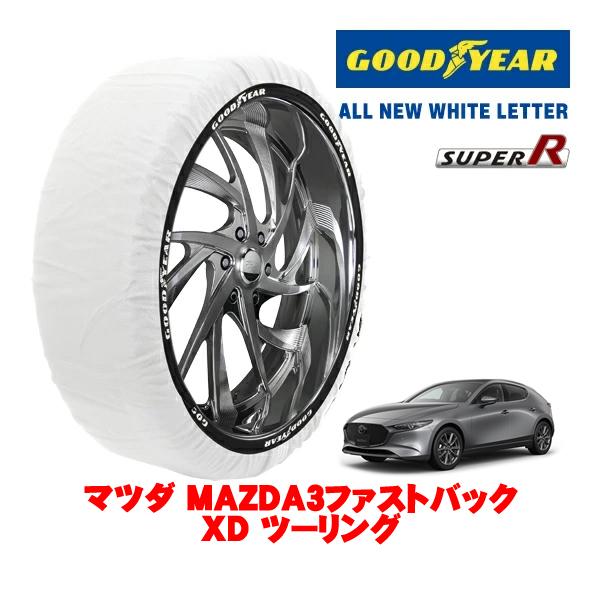 GOODYEAR 正規品 スノーソックス 布製 タイヤチェーン SUPER R / Lサイズ 215/45R18 マツダ MAZDA3ファストバック BP系 X