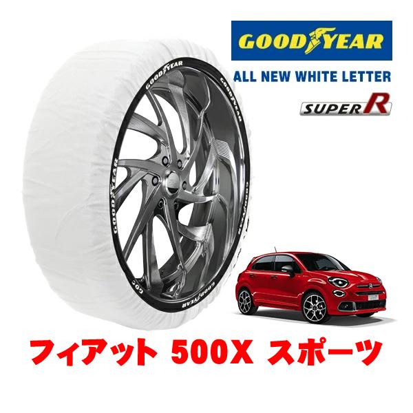 GOODYEAR 正規品 スノーソックス 布製 タイヤチェーン SUPER R / Lサイズ 225/45R18 フィアット 500X チンクエチェントエックス