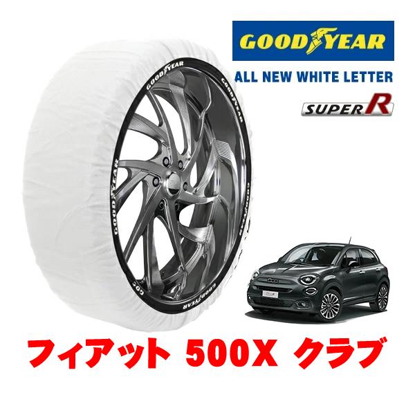GOODYEAR 正規品 スノーソックス 布製 タイヤチェーン SUPER R / Lサイズ 215/55R17 フィアット 500X チンクエチェントエックス
