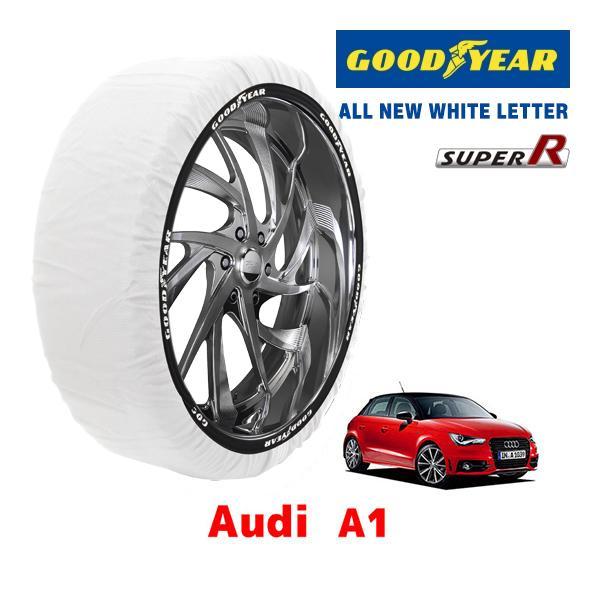 GOODYEAR 正規品 スノーソックス 布製 タイヤチェーン SUPER R / Mサイズ アウディ A1 / DBA-8XCAX タイヤサイズ： 215/4