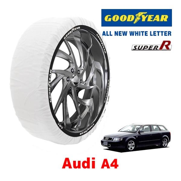 GOODYEAR 正規品 スノーソックス 布製 タイヤチェーン SUPER R / Mサイズ AUDI アウディ A4 / GH-8EBDV タイヤ： 205/