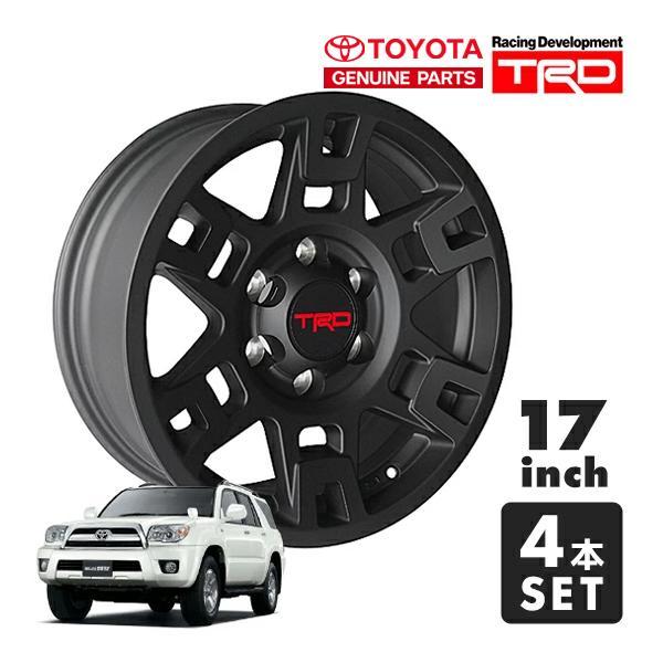 ゴ*ラ様 TRD 17インチホイールマットブラック PTR20-35110-BK USトヨタ純正 TRD 17インチホイール マットブラック PTR20-35110-BK 4