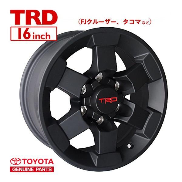 USトヨタ純正 TRD 16インチホイール マットブラック PTR20-35080 4本