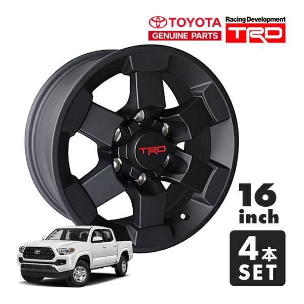 USトヨタ純正 TRD 16インチホイール マットブラック PTR20-35080 4本